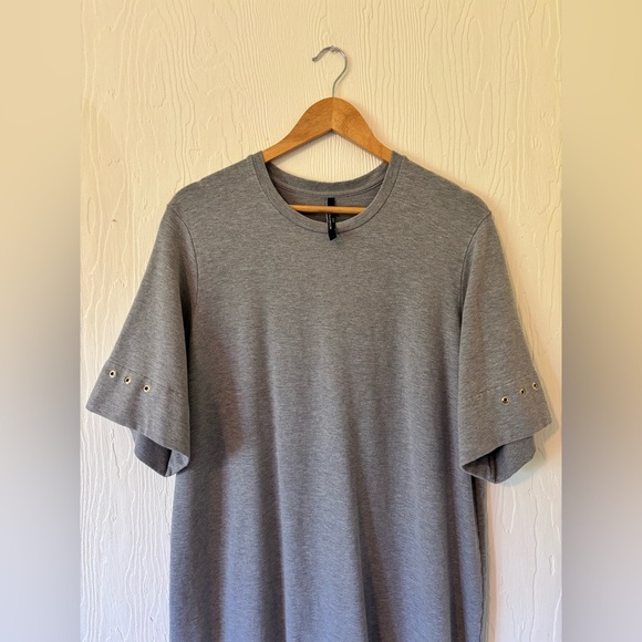 Mother of Pearl No Frills Grey Organic Cotton T Shirt Jersey Maxi Midi Dress - Picture 8 of 10